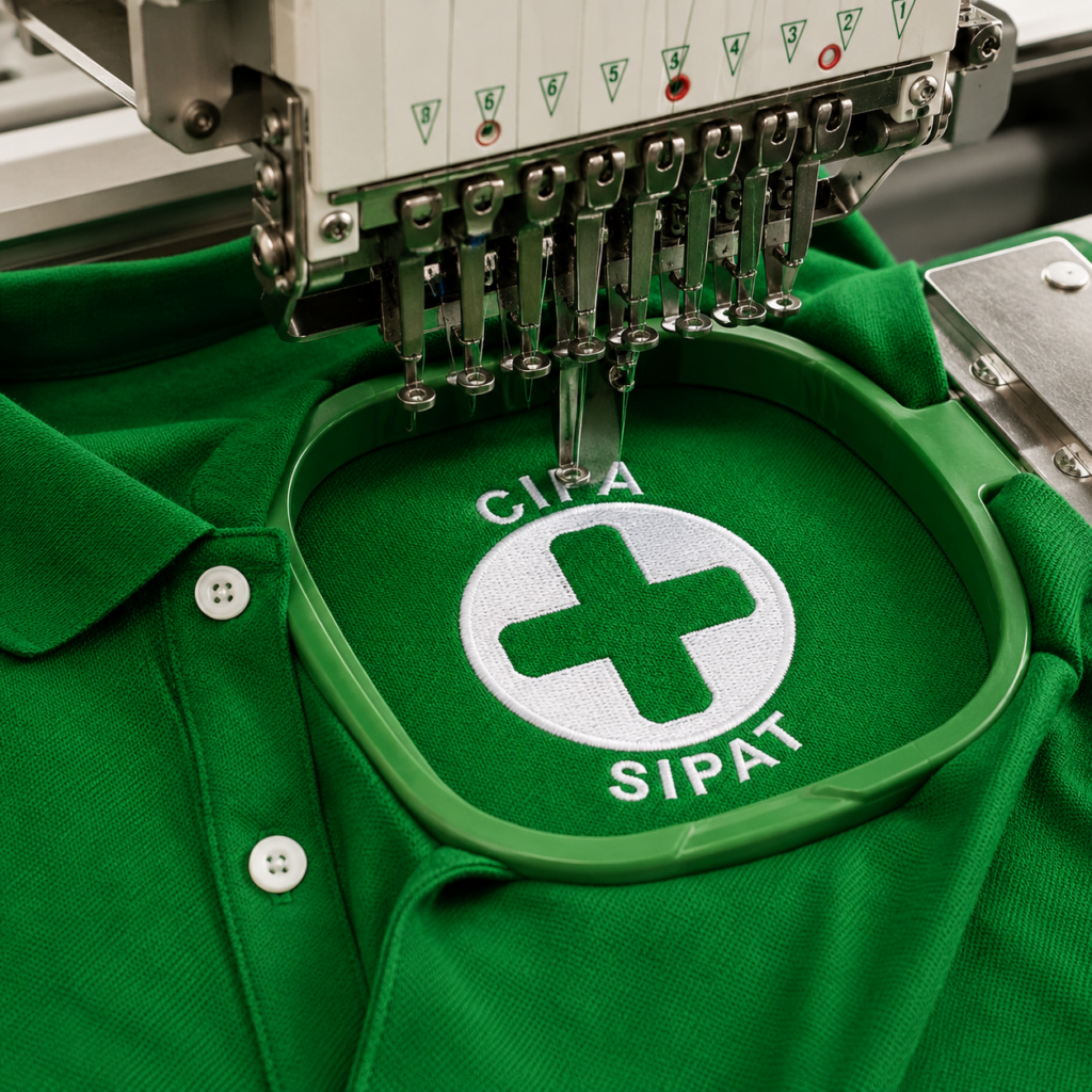 Camisa polo logo bordado