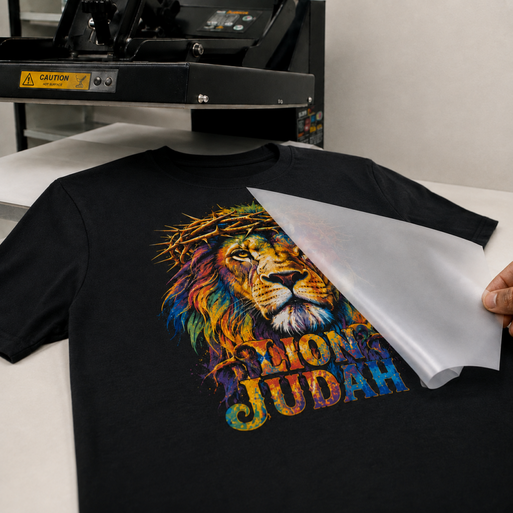 Personalização em DTF camiseta preta